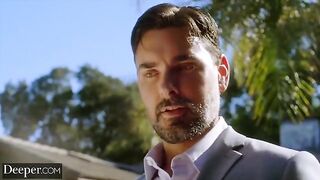 The husband of the blonde Savannah asked her to have sex with someone close