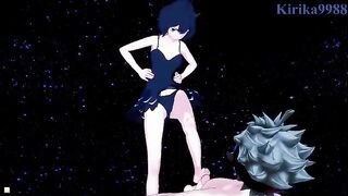 Secre Swallowtail (Nero) and Asta fuck on the beach at night in 3D hentai