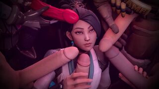 Best Valorant compilation with SFM and Blender action