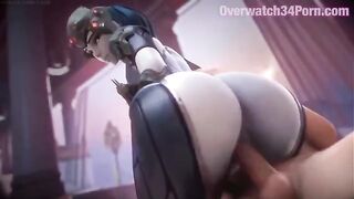 Hot Overwatch Widowmaker action in 3D hentai style, just for you