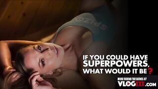Aidra Fox gets fucked on camera for a massage themed interview BTS scene