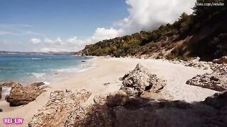 Beach Sex with Amateur Couple on a Nude Beach in Reislin Vacation