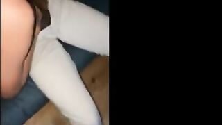 Amateur hotwife gets her pussy stuffed with BBC after the party