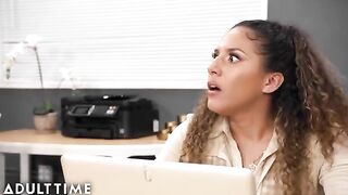 Accidental lesbian gangbang turns into the hottest interracial orgy