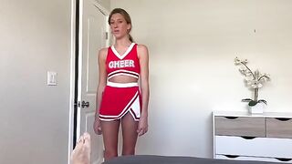 Special support for cheerleaders, a steamy stepbrother fantasy unfolds