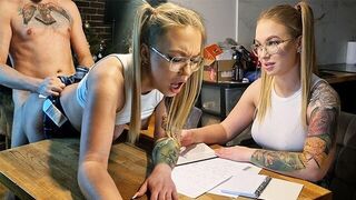 The teacher gave the student a 100% mark for sex in school uniform