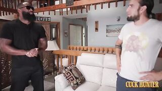 A woman is getting fucked and her husband loves it very much