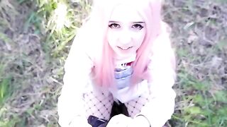Her mouth is always hungry for cock, she can't resist sucking dick!