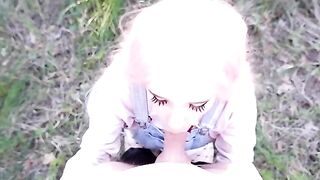 Her mouth is always hungry for cock, she can't resist sucking dick!
