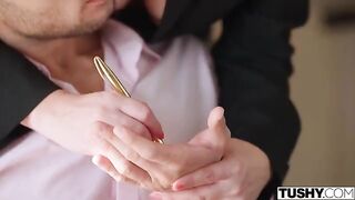 I'm worried and proud of this stunning brunette babe in an intimate scene