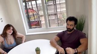 A girl gets a big dick from her step daddy in this steamy scene