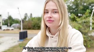 After a walk, the girl warmed up with her handsome man in a steamy Russian encounter