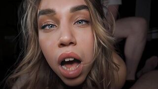 She is just so happy to be overwhelmed with passion