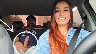 The hot girl agreed to have sex for a free Uber ride