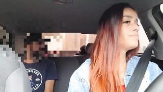The hot girl agreed to have sex for a free Uber ride