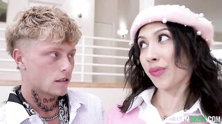 Tenderness is also sex, and this brunette proves it