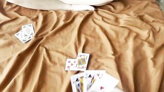 A blonde got fucked by her stepbrother after a card game