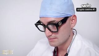 A gynecologist’s examination turns into a passionate hospital encounter