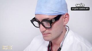 A gynecologist’s examination turns into a passionate hospital encounter