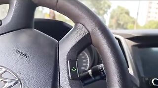 A sexy girl has a steamy encounter in a public spot