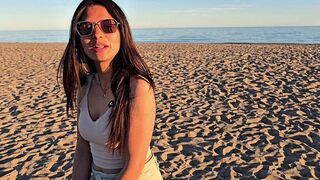 An empty beach isn't the best place for intimate moments