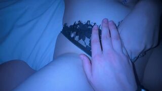 The couple stayed at home and indulged in some intimate fun