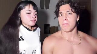 A man showed his superiority over a submissive Filippina girl