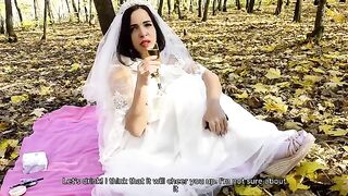 A white wedding dress is not necessary for a beautiful woman to be a real slut