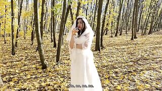 A white wedding dress is not necessary for a beautiful woman to be a real slut
