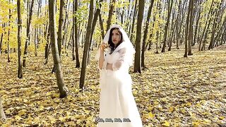 A white wedding dress is not necessary for a beautiful woman to be a real slut