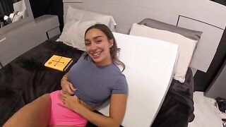 A girl was fucked in her pussy by her stepfather - a classic scene