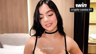 A beautiful woman has sex with her stepbrother at home