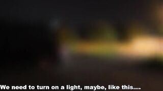 A woman has a hot foursome sex in the car with strangers