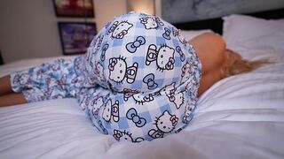 Step mom helps step son with his early morning urges in a taboo scenario