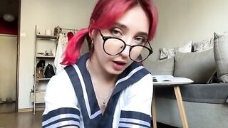 I saw a girl with impressive natural boobs, like a porn star