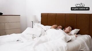 A hotel room encounter with a risky twist involving a stepmom and stepsister