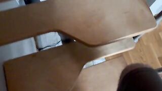 A cute 18-year-old girl relaxes with a vibrating device in her pussy