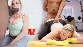 A woman gets her pussy torn by a huge black cock