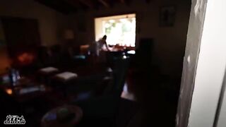 While grandparents are away, we’re having fun in the bedroom with a free use twist