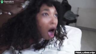 Busty babe gets fucked hard and deep in rough sex