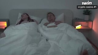 A guy came to his stepmom’s bed for a night and got intimate