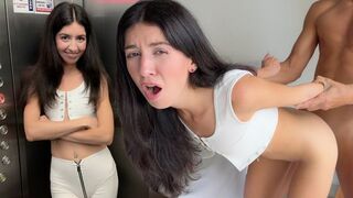 Passionate sex turned rough in front of a neighbor