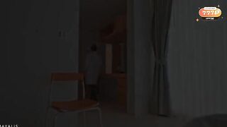 The nurse distracted the guy from her blowjob by not allowing loud noises