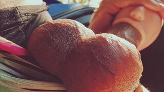 A silicone mouth is always at hand for an intense blowjob