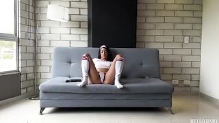 A girl demonstrated how to ride a cock like a pro
