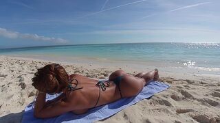A girl with a great ass was picked up at the beach and fucked hard