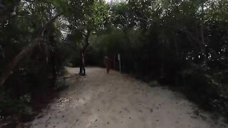 A girl with a great ass was picked up at the beach and fucked hard