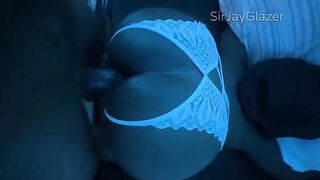 A man fucked his girl in doggy style, she screamed with pleasure