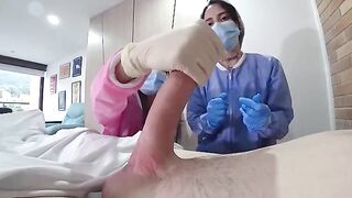 A man was treated by a hot nurse in the hospital, it was amazing