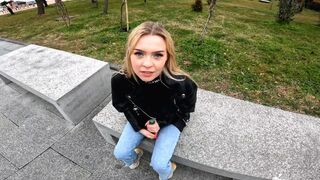 Meet the hot blonde schoolgirl Lis Evans, who got fucked!